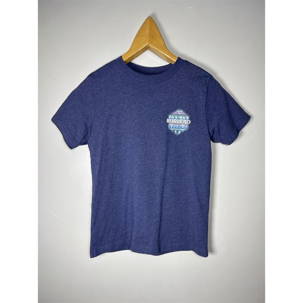 Burlebo Find Your Wild T-Shirt Blue Kids Size Large Unisex Boys Girls